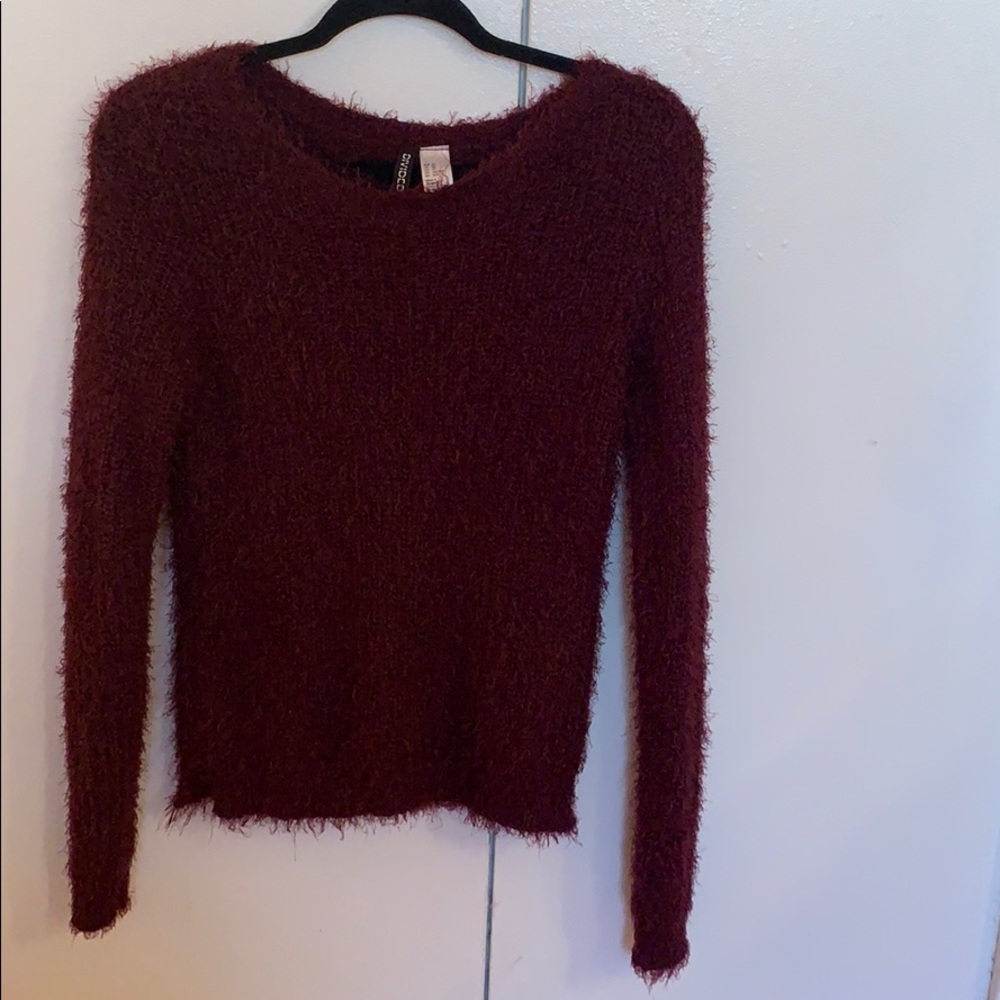 Oversized furry sweater!